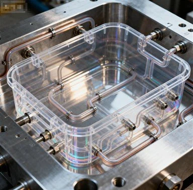 Molde de caixa de armazenamento de plástico